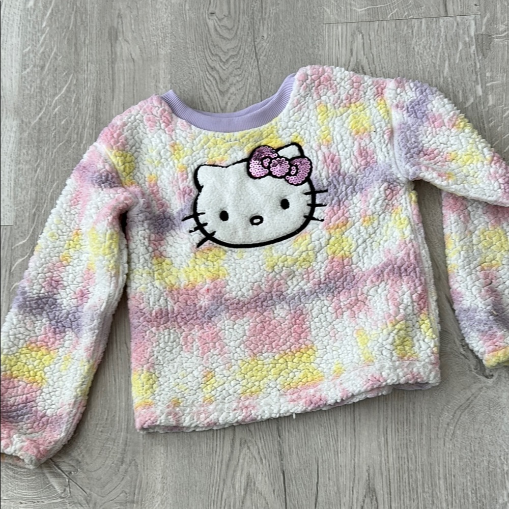 Hello Kitty Pink and White Fleece Hoodie